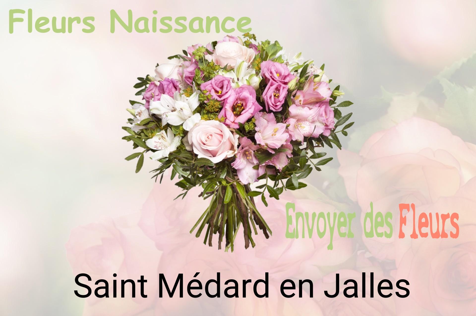 Bouquet de fleurs de naissance livré à Saint-Médard-en-Jalles